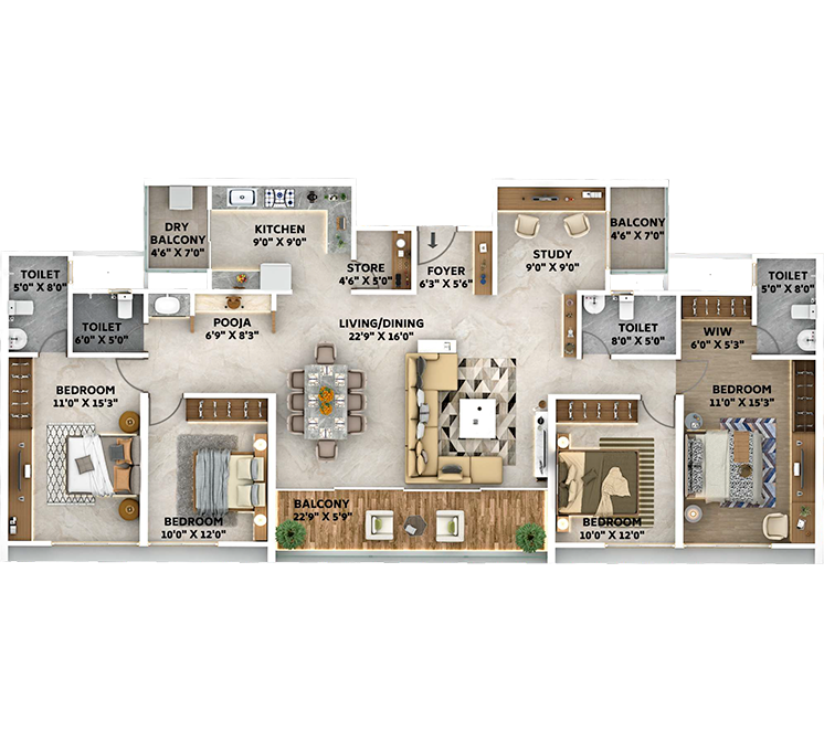 4 BHK